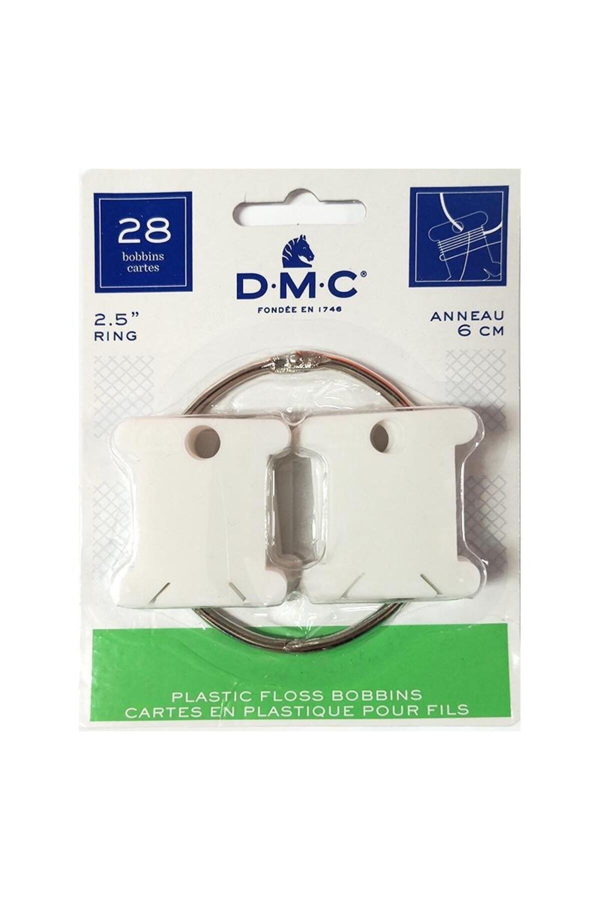 DMC Metal Halkalı Muline Sarma Kartı 28 Adet