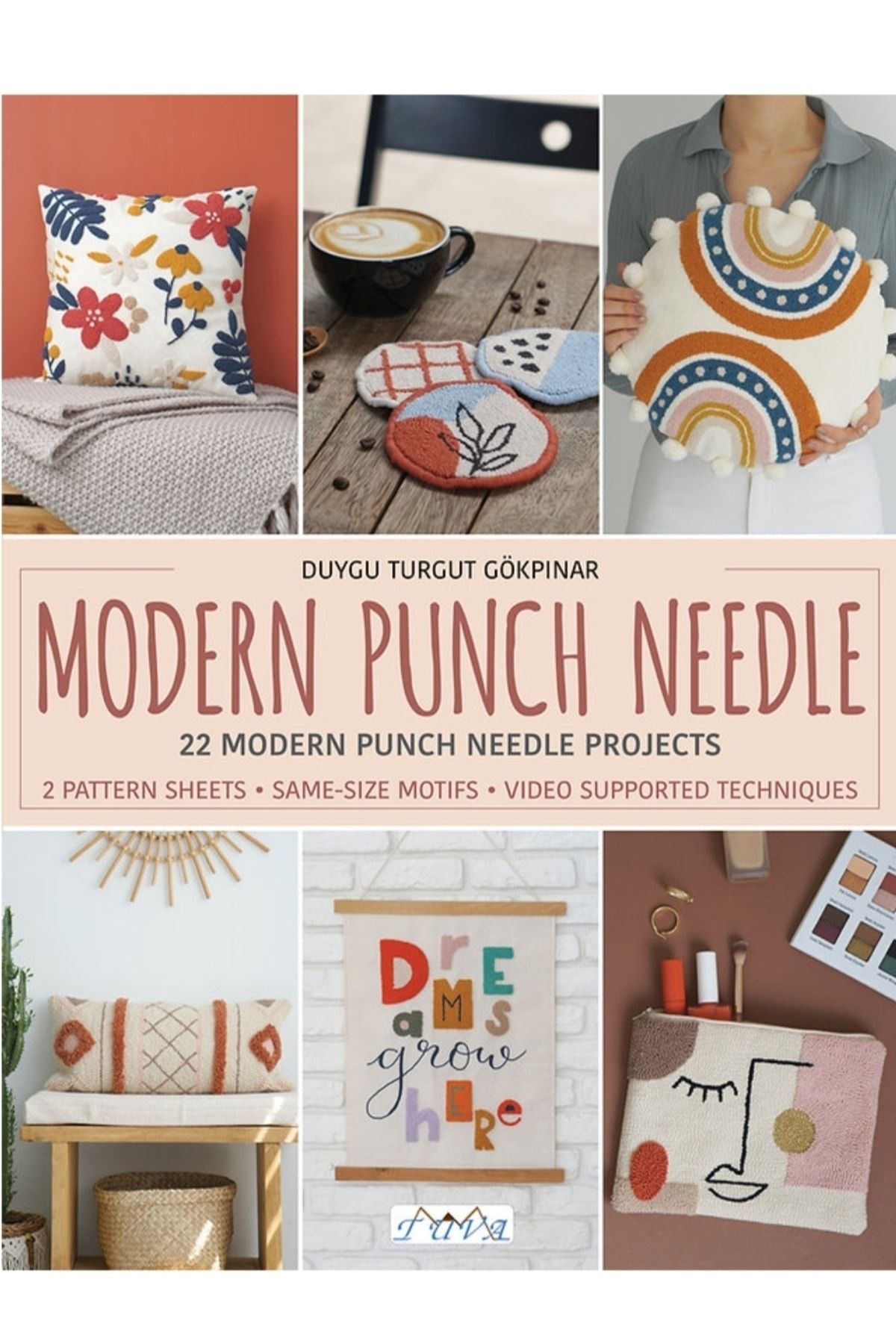 Modern Punch Needle - 22 Modern Punch Needle Project (prınted In Englısh/ Ingilizce Baskılı)
